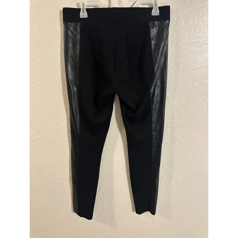 Y Cabi Black Moto Faux Leather Skinny “Bexley” Leggings - Picture 7 of 10